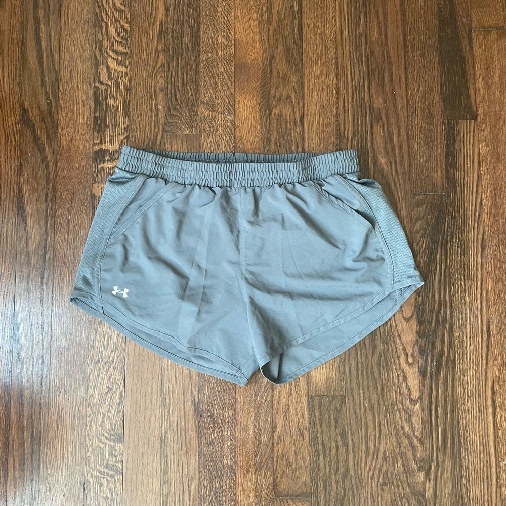 Under armour grey athletic shorts